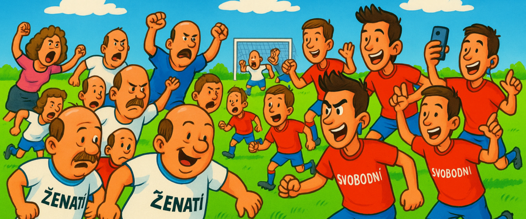 POUŤOVÝ FOTBAL ŽENATÍ SVOBODNÍ