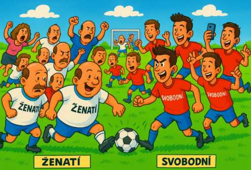 POUŤOVÝ FOTBAL ŽENATÍ SVOBODNÍ